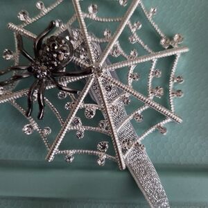 Tieks Silver Spider Web Shoe Topper